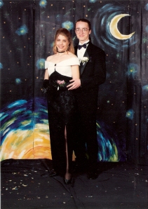 1995.  Senior prom with Darryl- WCHS I even got my hair done.