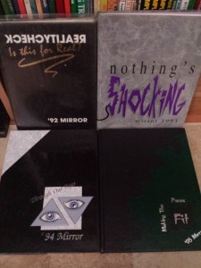 These are my high school yearbooks from WCHS